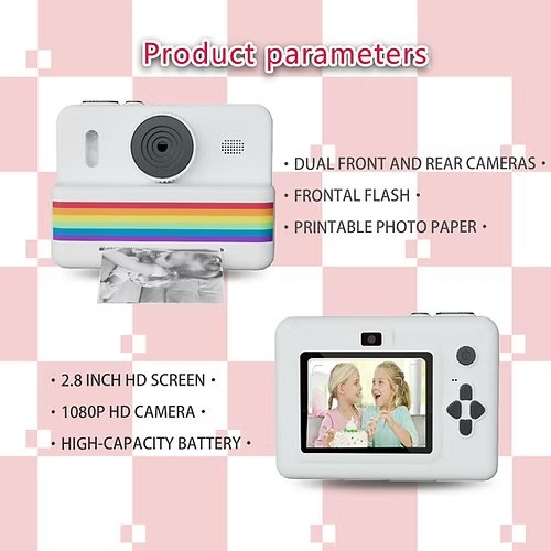 Marcherelle™ – Cámara para Niños con Impresión Instantánea Creativa