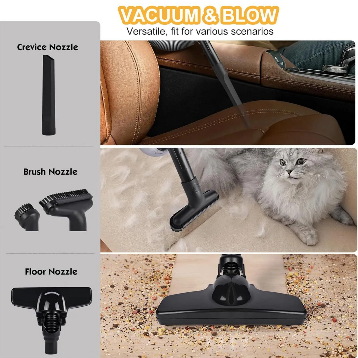 Marcherelle™ – Aspiradora Inalámbrica Potente Para Limpieza Versátil