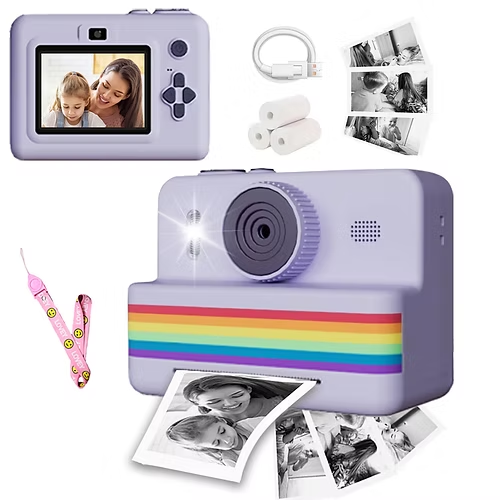 Marcherelle™ – Cámara para Niños con Impresión Instantánea Creativa