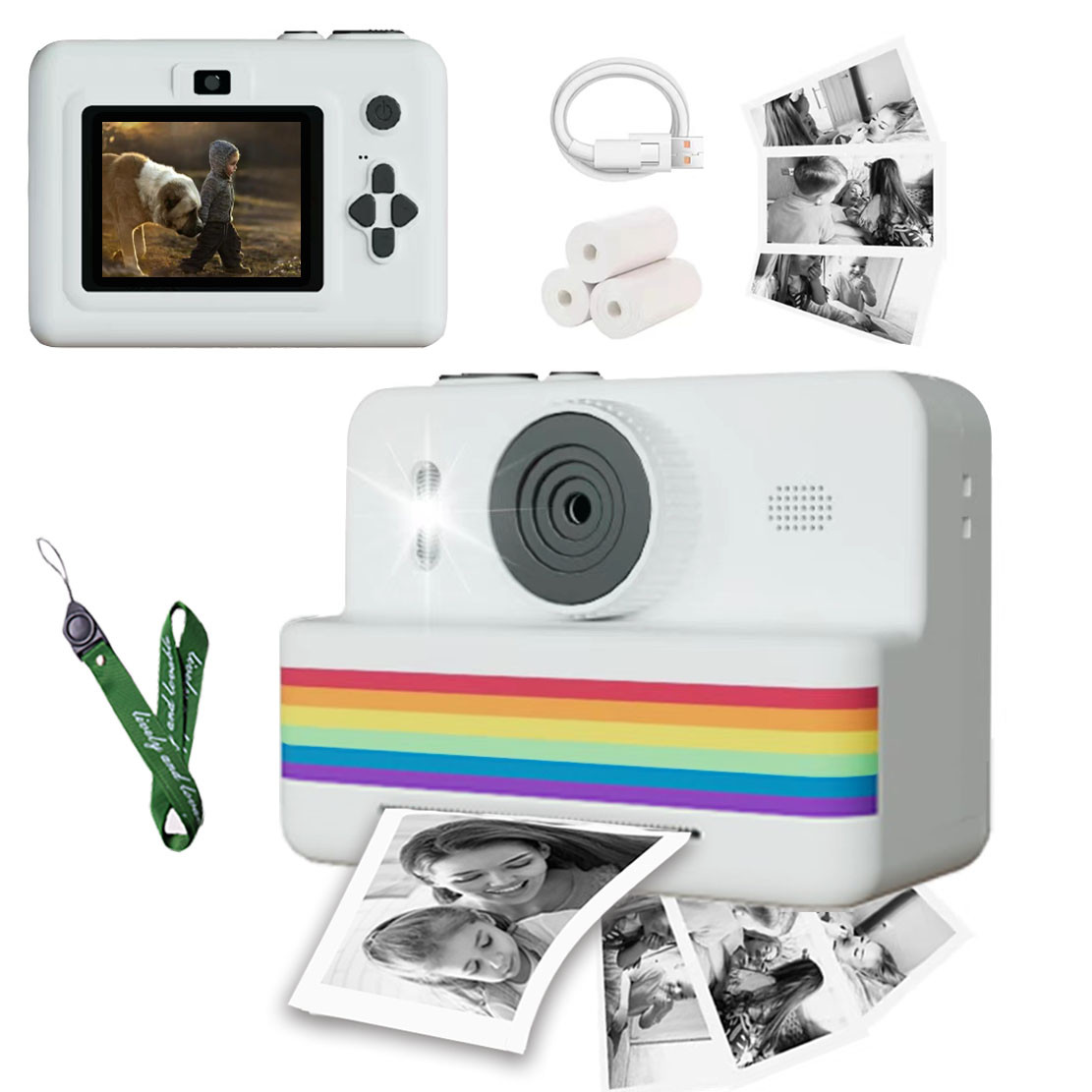 Marcherelle™ – Cámara para Niños con Impresión Instantánea Creativa