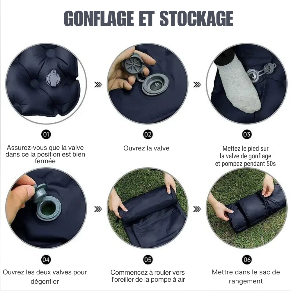 Colchón Inflable para 2 Personas Cómodo y Ligero