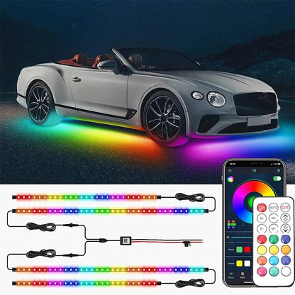 Lámpara LED Bajo Coche Diseño Futurista