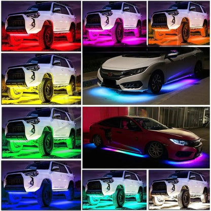 Lámpara LED Bajo Coche Diseño Futurista