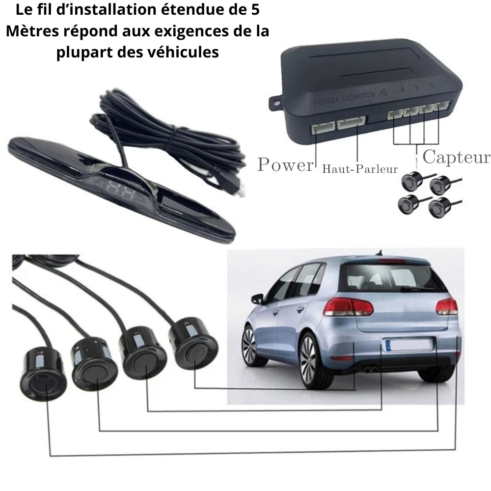 Radar de Reversa para Coche con Pantalla LED