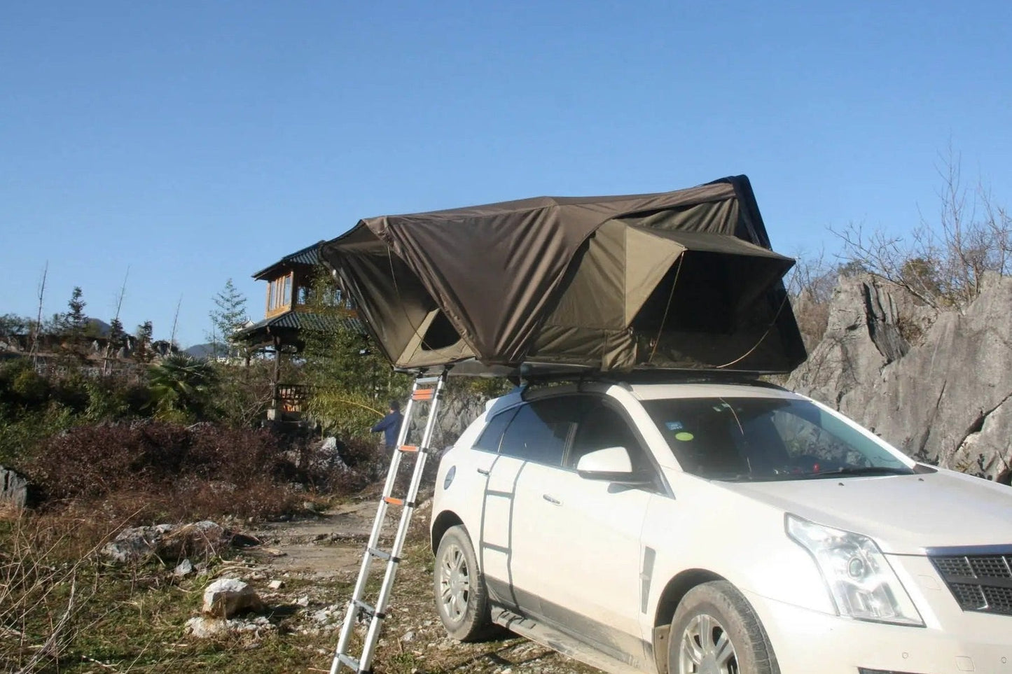 Tienda de Techo para 4 Personas para Camping Familiar