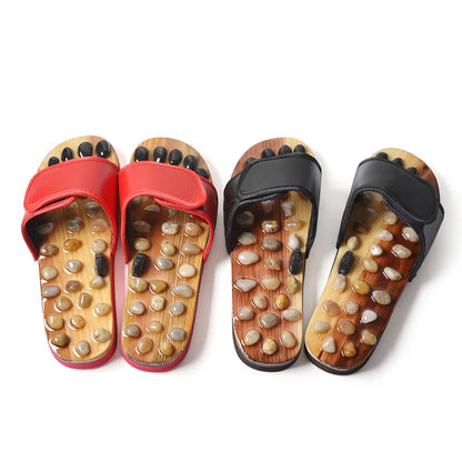 Sandalias de Masaje Plantar con Piedras de Río