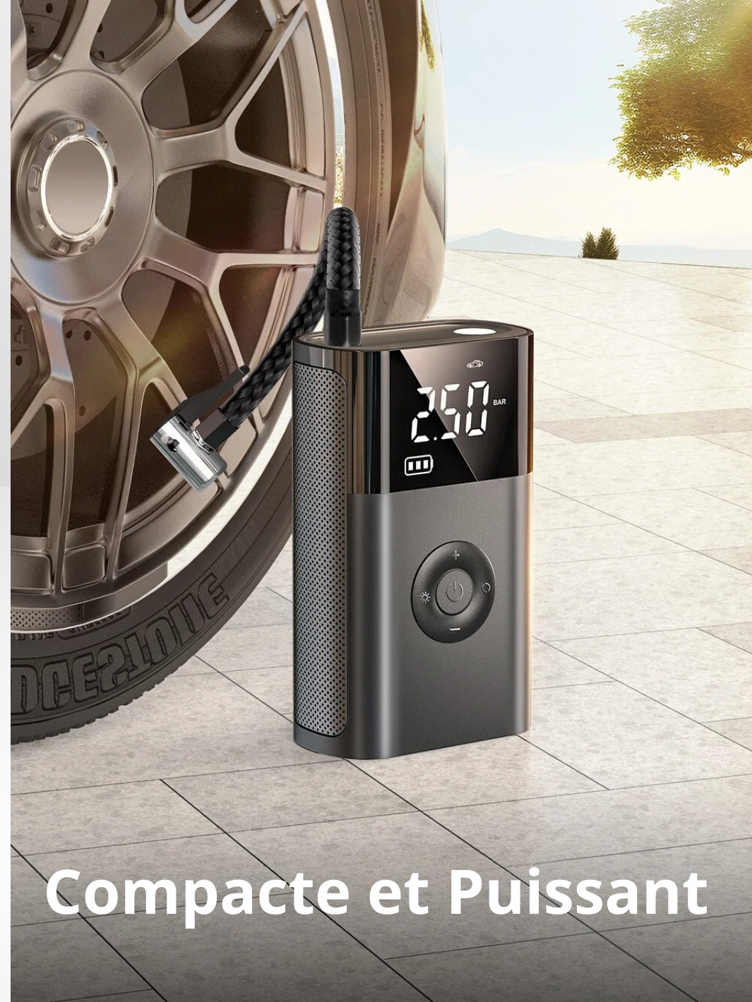 Compresor de Aire Portátil Compacto y Potente