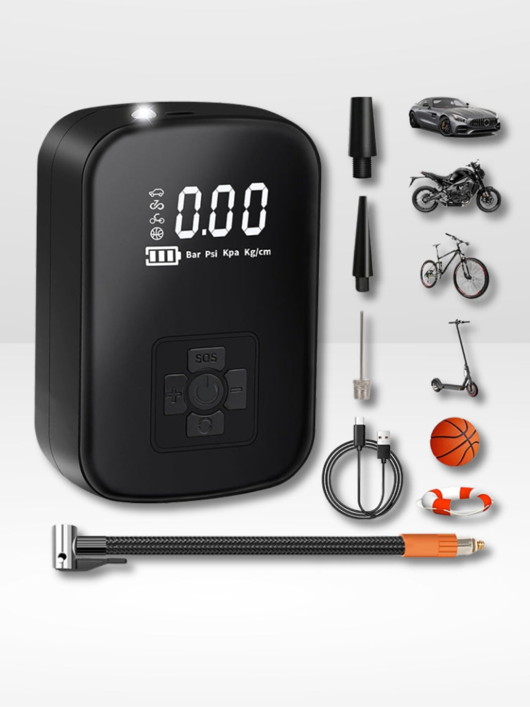 Compresor de Aire Portátil Recargable e Inalámbrico