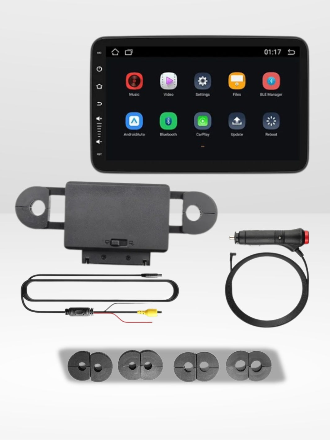 Pantalla Auto Portátil Bluetooth con Reposacabezas