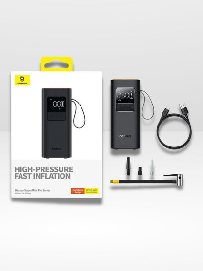 Inflador de neumáticos portátil y sin cables para coche