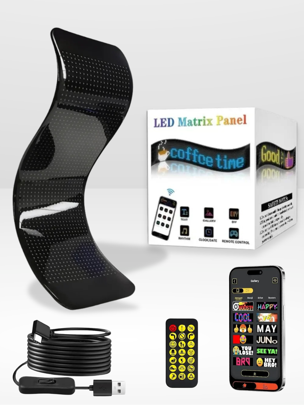 Panel LED para Auto Personalizable y Ajustable