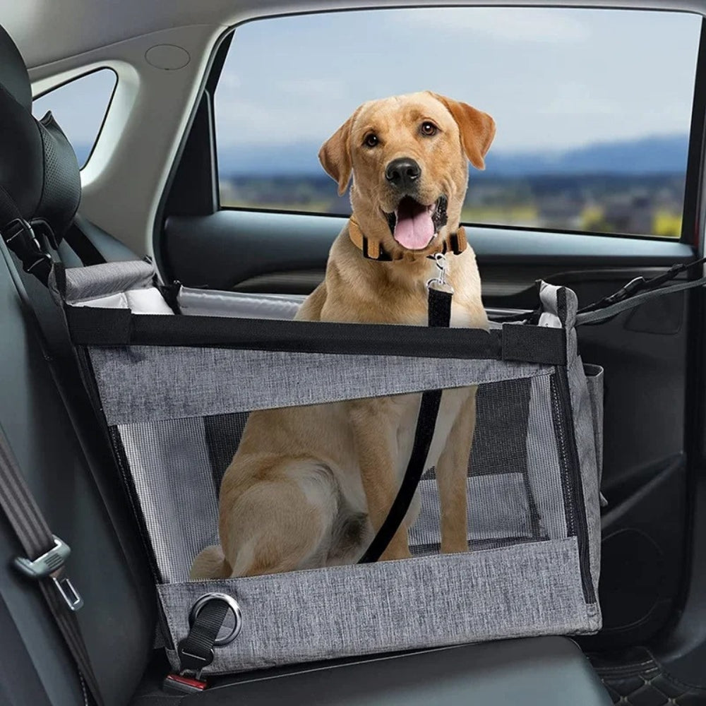 Cesta de transporte para perro en coche