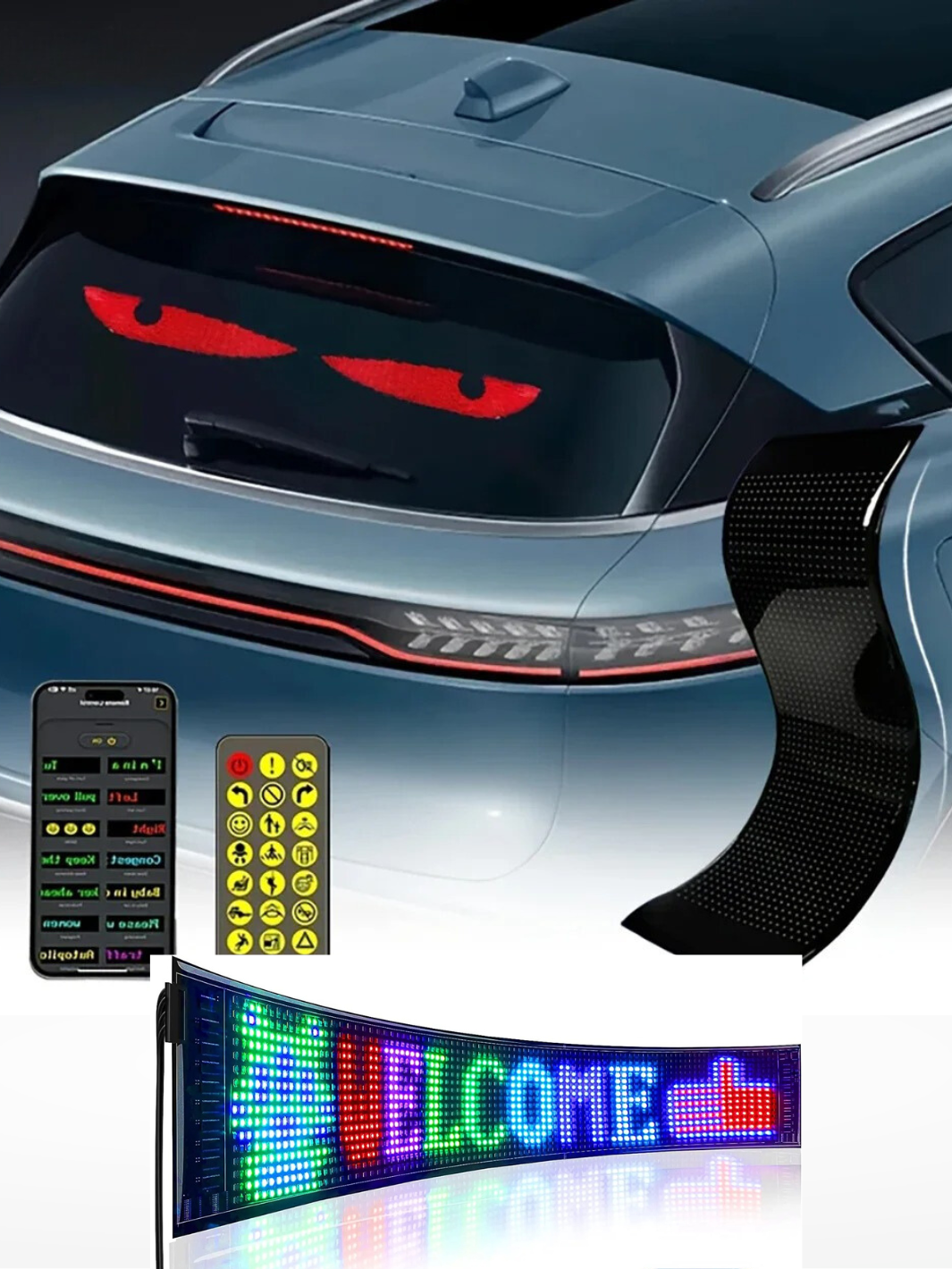 Panel LED para Auto Personalizable y Ajustable