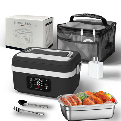 Caja de Almuerzo Calefactable Portátil de Acero Inoxidable