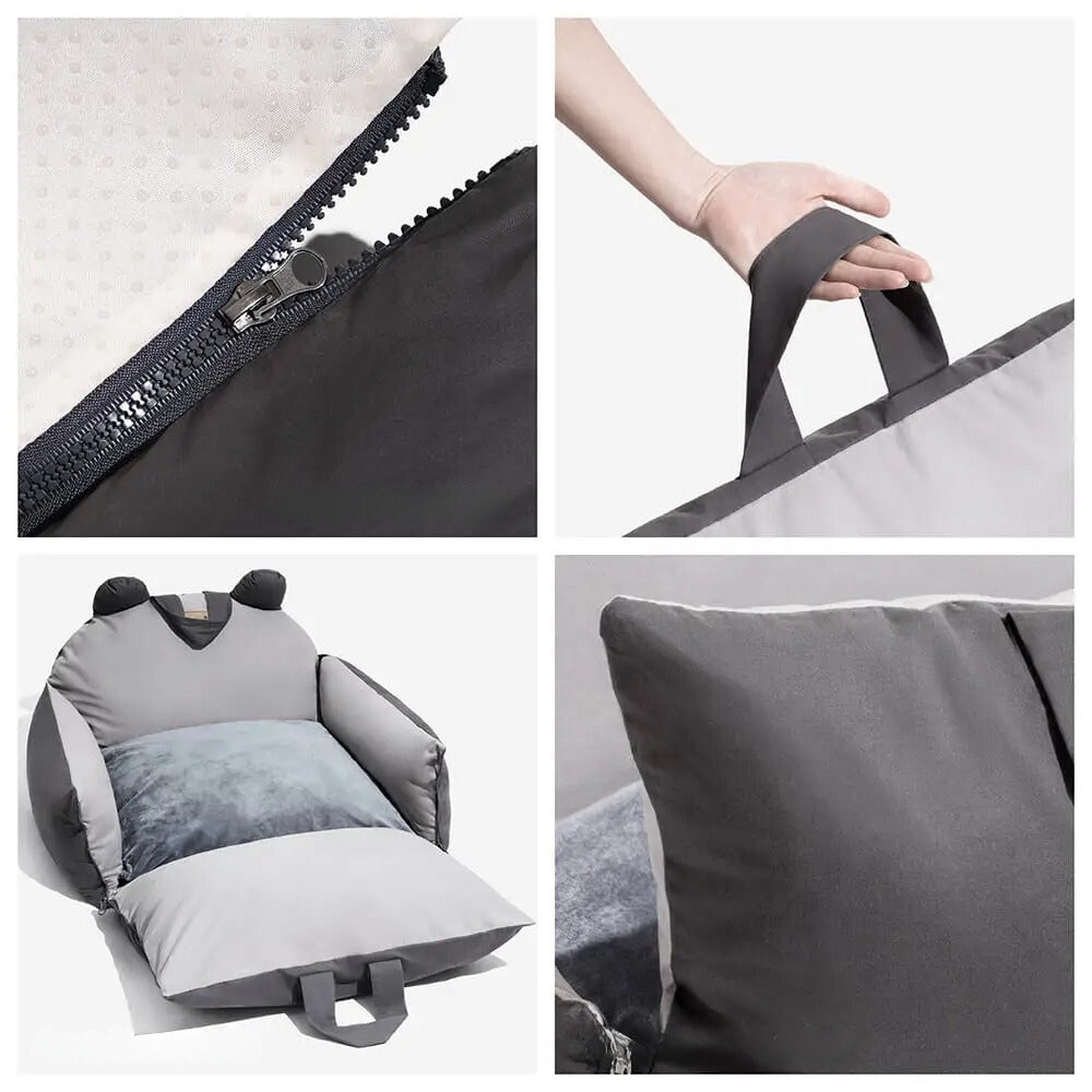 Cojín cómodo y suave para perro en coche