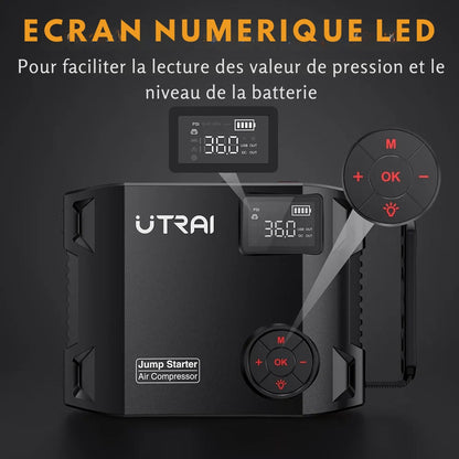 Inflador de Neumáticos 4 en 1 Compacto y Práctico