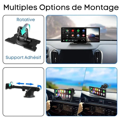 Pantalla de Navegación CarPlay con Cámara de Reversa Integrada