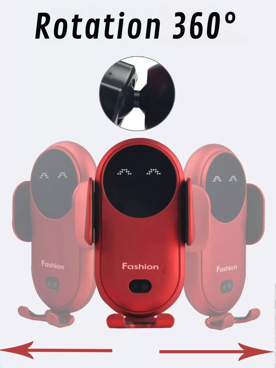 Soporte para Teléfono de Coche Cargador Inalámbrico