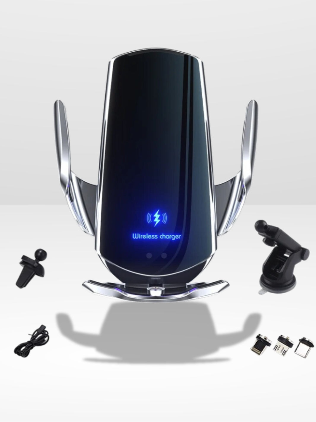 Soporte para Teléfono de Coche con Carga Inalámbrica
