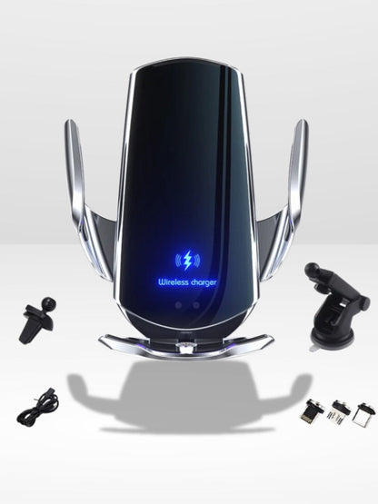 Soporte para Teléfono de Coche con Carga Inalámbrica