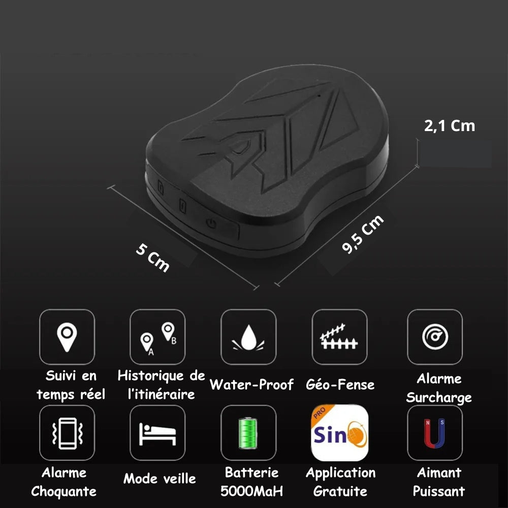 Rastreador GPS para Coche 4G con Batería de Larga Duración