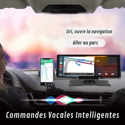 Pantalla de Navegación CarPlay con Cámara de Reversa Integrada